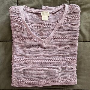 Chico's Light Purple V-Neck Sweater